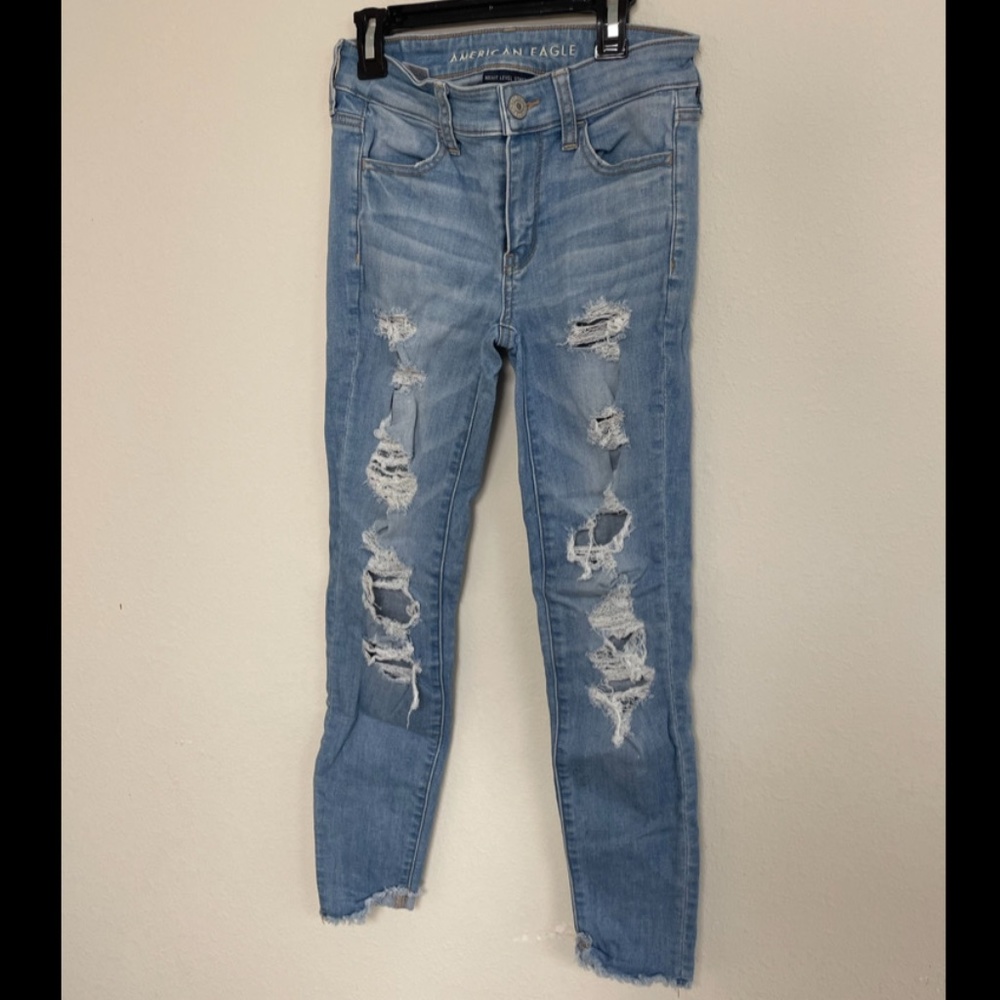 American Eagle ripped jeans